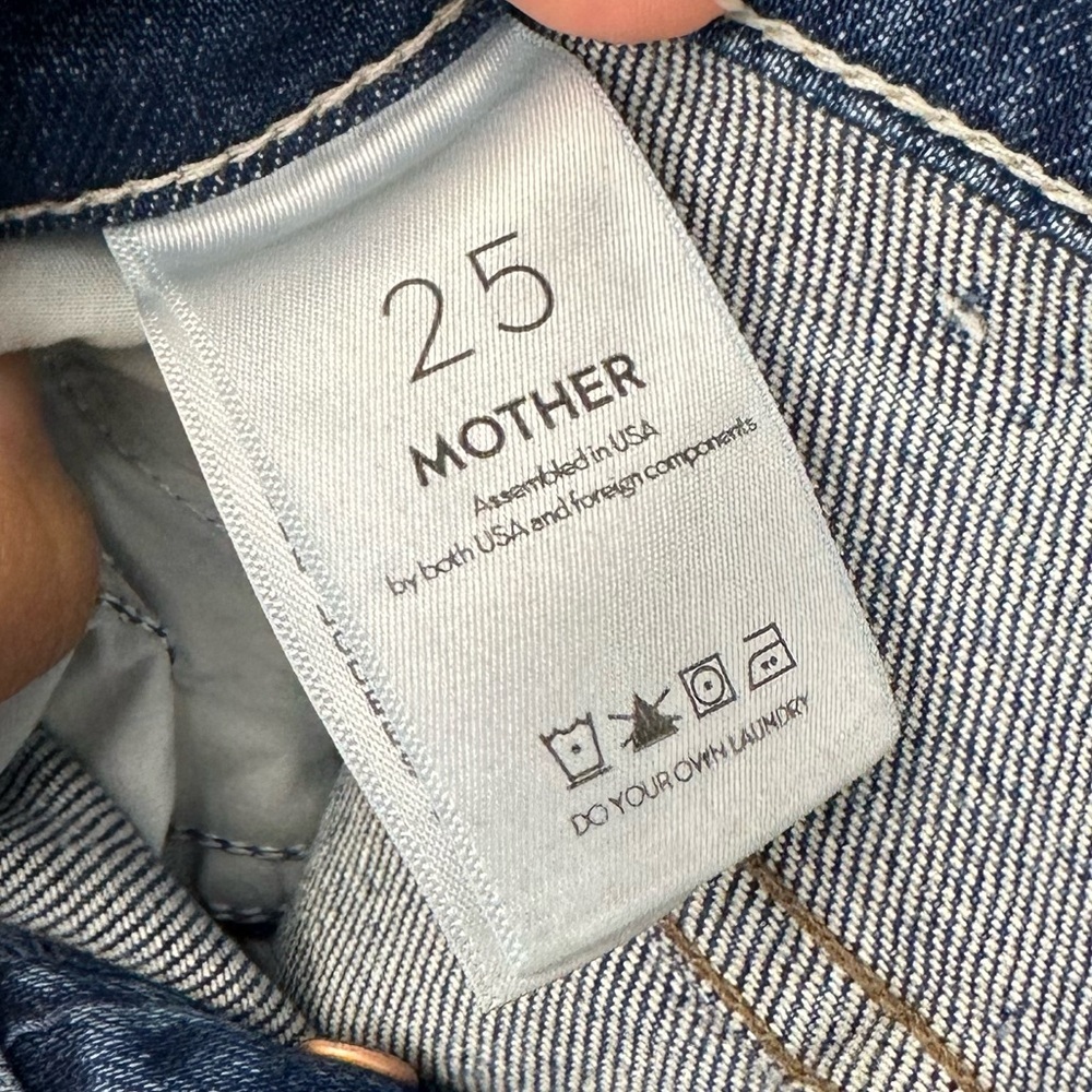 Mother The Scrapper Ankle High Rise Jeans Women’s Sz 25 - Picture 11 of 13